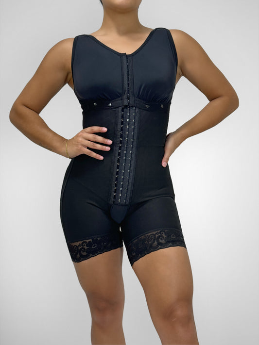 Built-in bra high compression shapewear